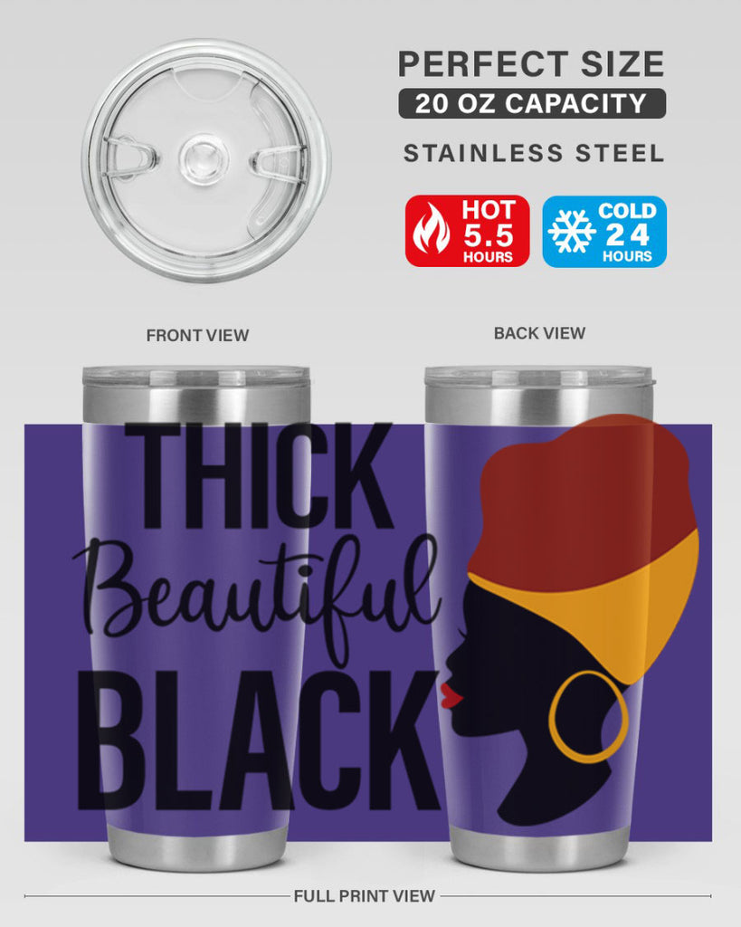 thick beautiful black Style 4#- women-girls- Tumbler