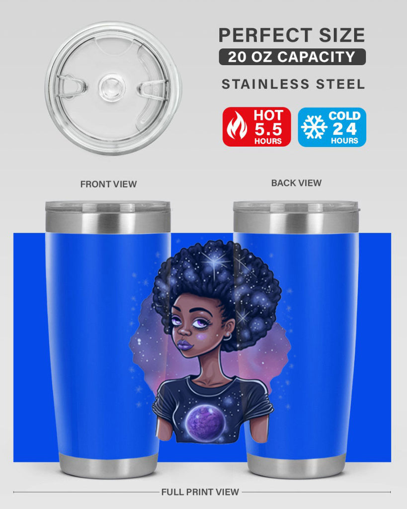 Sparkling Black Girl Design 11#- women-girls- Tumbler