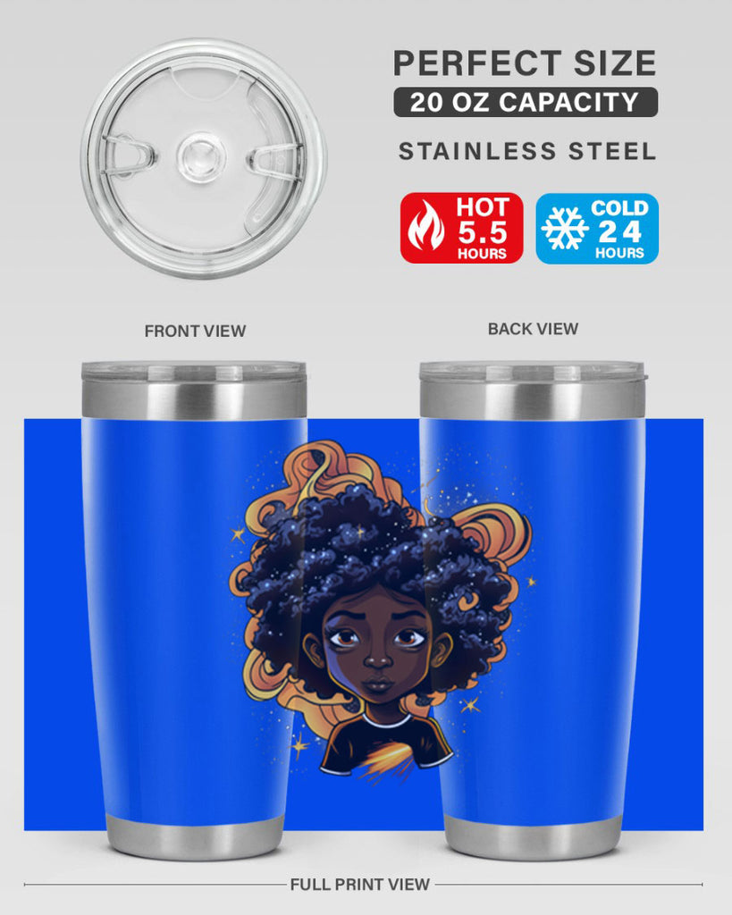 Sparkling Black Girl Design 12#- women-girls- Tumbler
