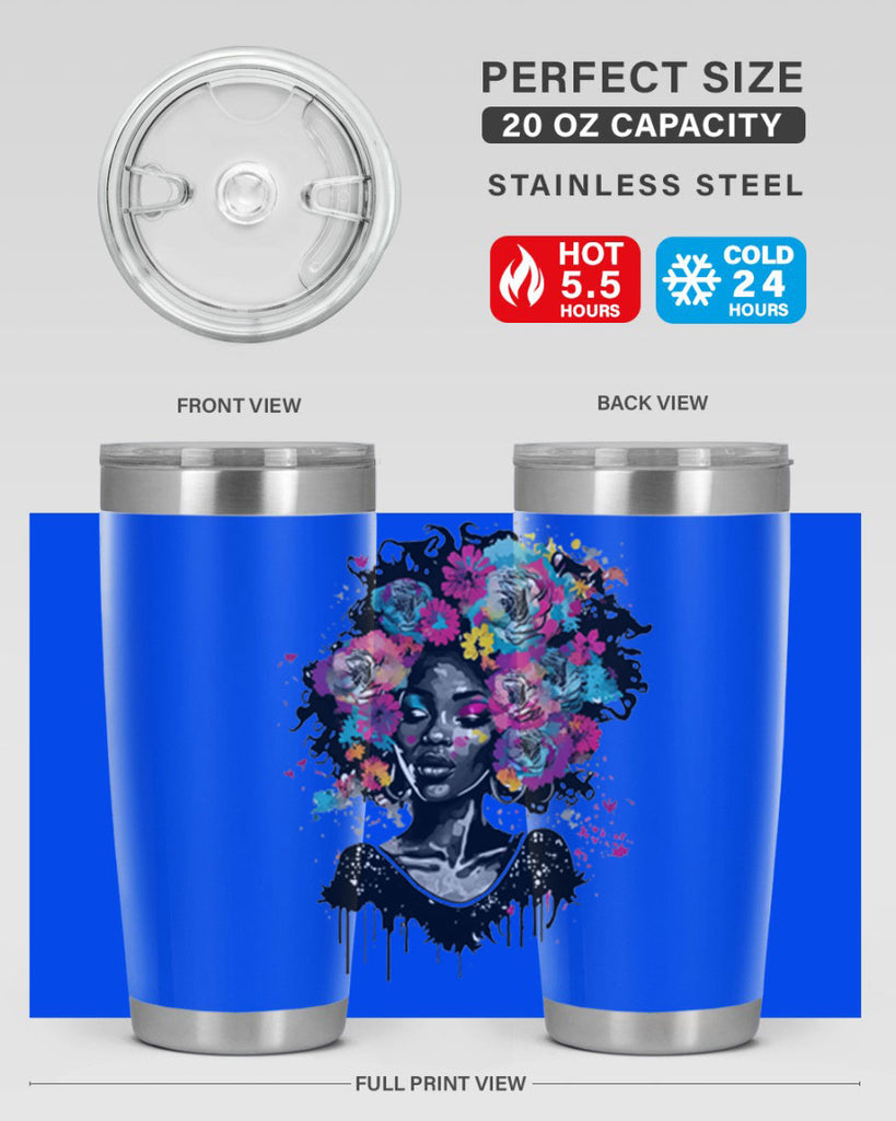 Sparkling Black Girl Design 17#- women-girls- Tumbler