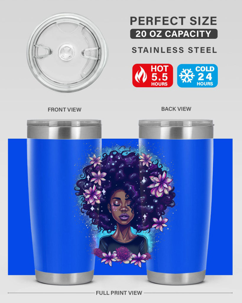 Sparkling Black Girl Design 3#- women-girls- Tumbler