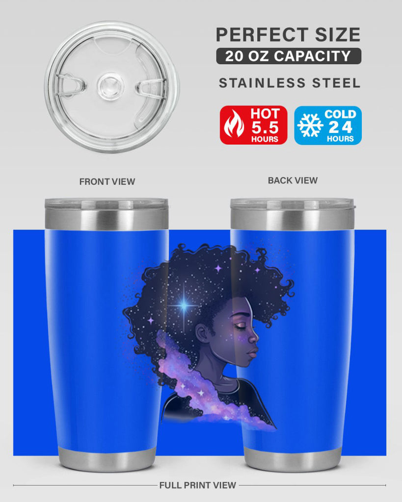 Sparkling Black Girl Design 4#- women-girls- Tumbler