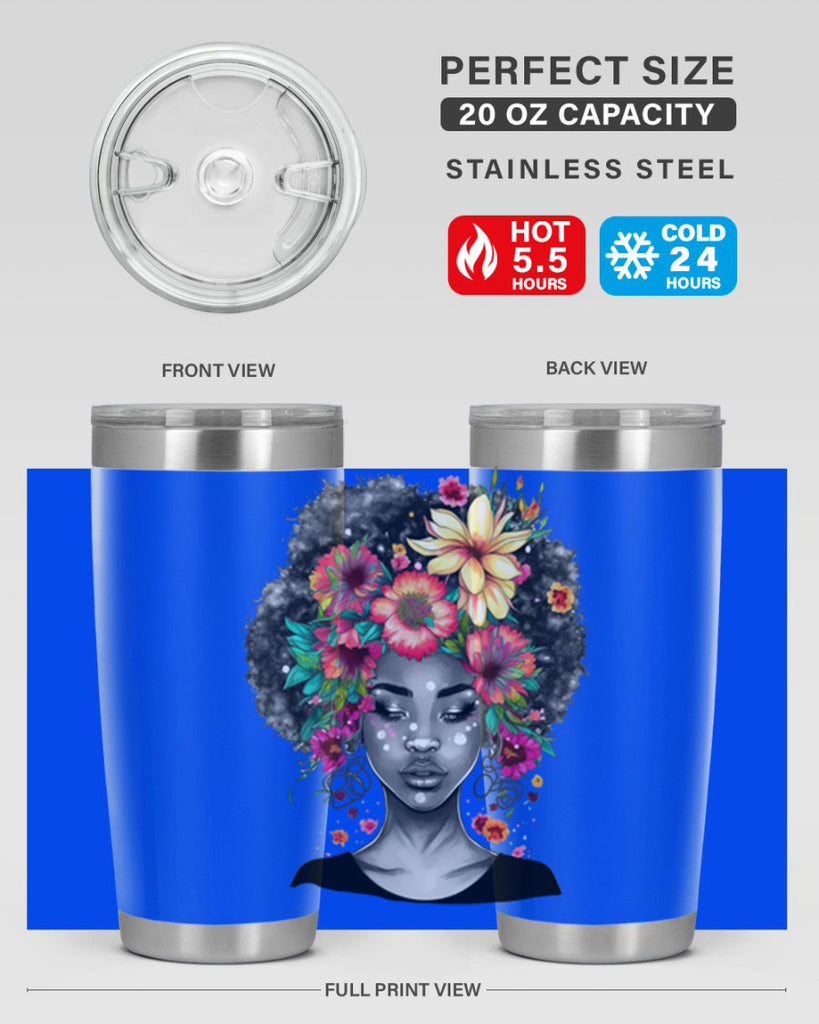 Sparkling Black Girl Design 9#- women-girls- Tumbler