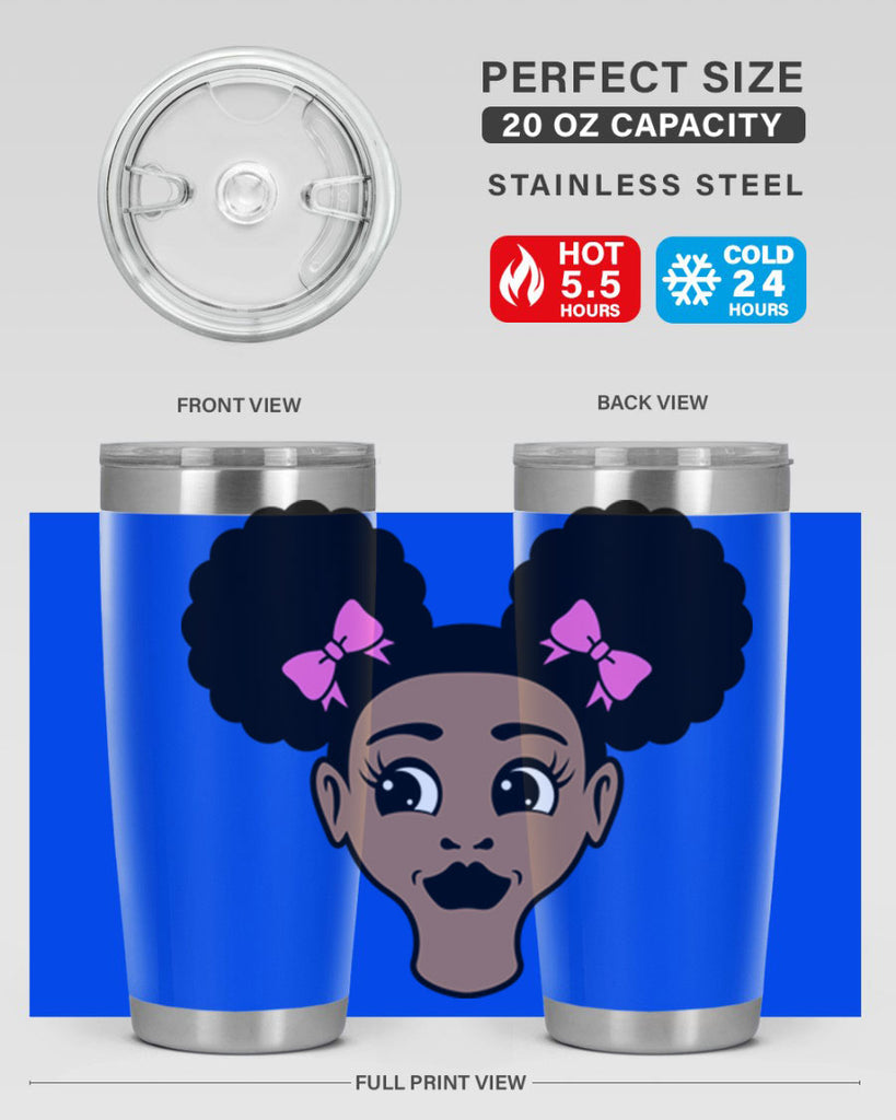 afro puffs girl 76#- women-girls- Tumbler