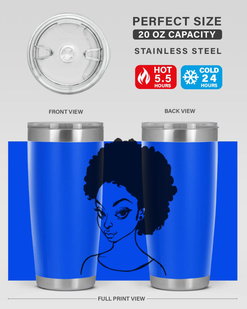 afro woman girl lady 68#- women-girls- Tumbler