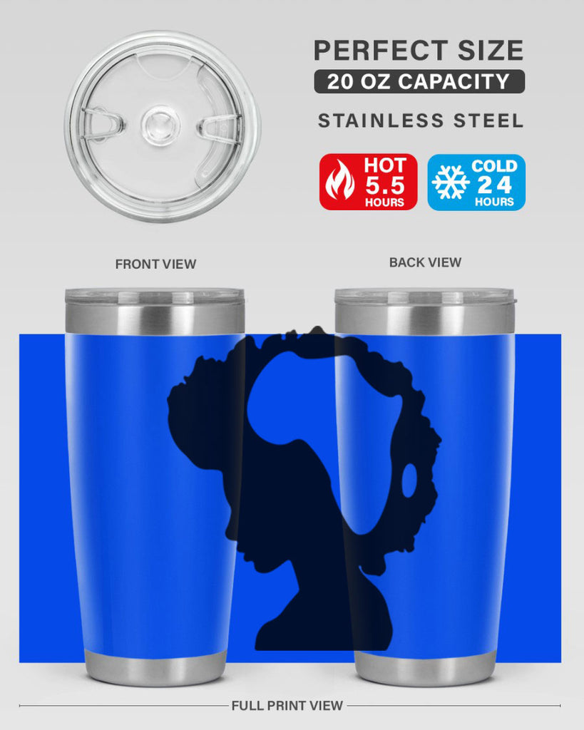 afro woman with africa map 65#- women-girls- Tumbler