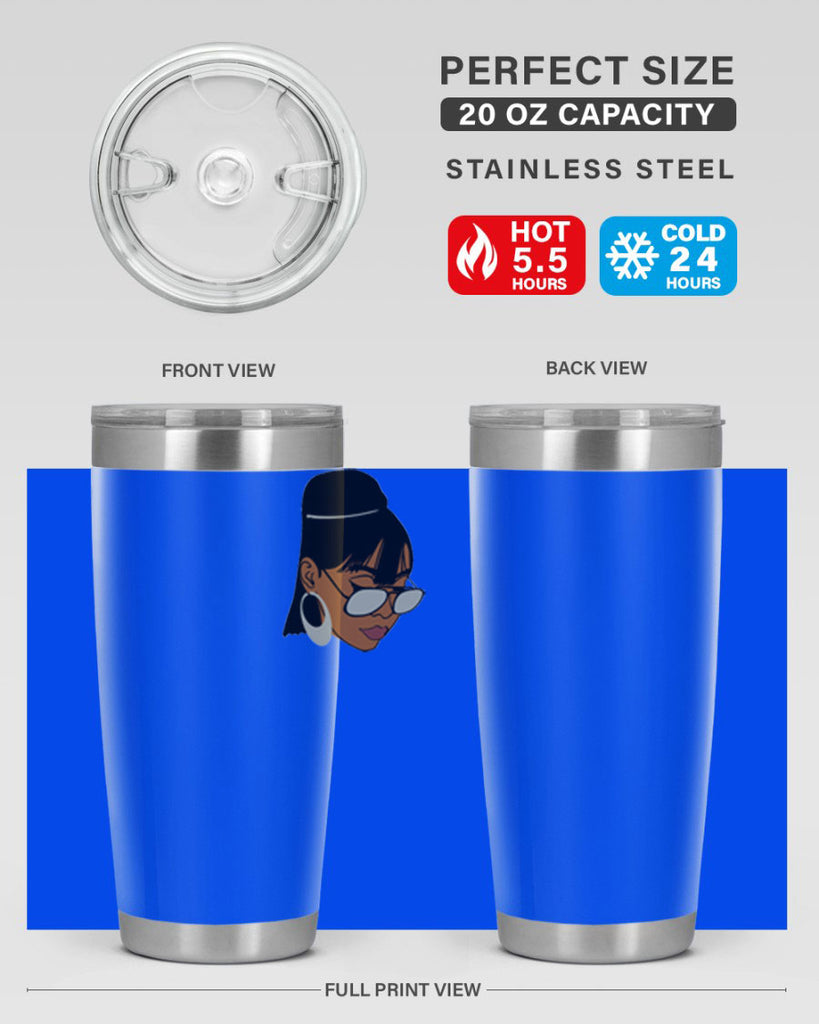 black afro 40#- women-girls- Tumbler