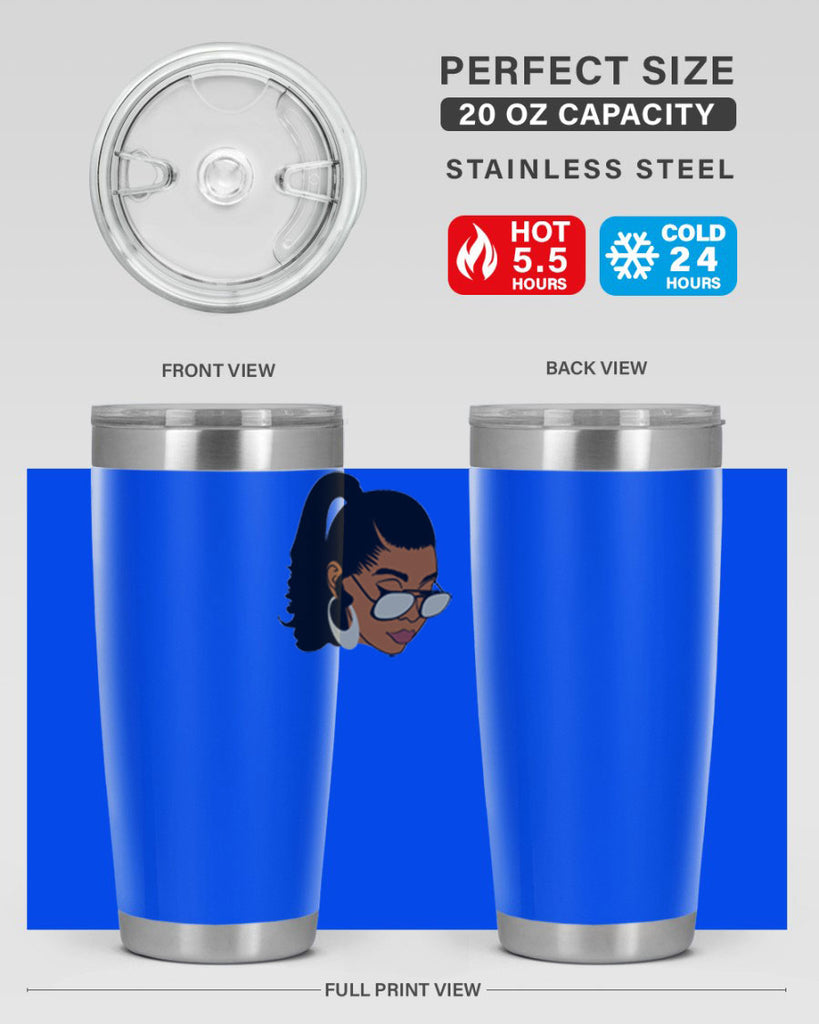 black afro 42#- women-girls- Tumbler