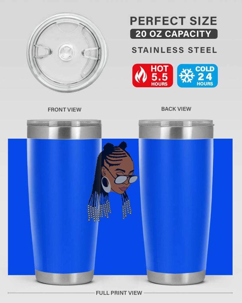 black afro 43#- women-girls- Tumbler