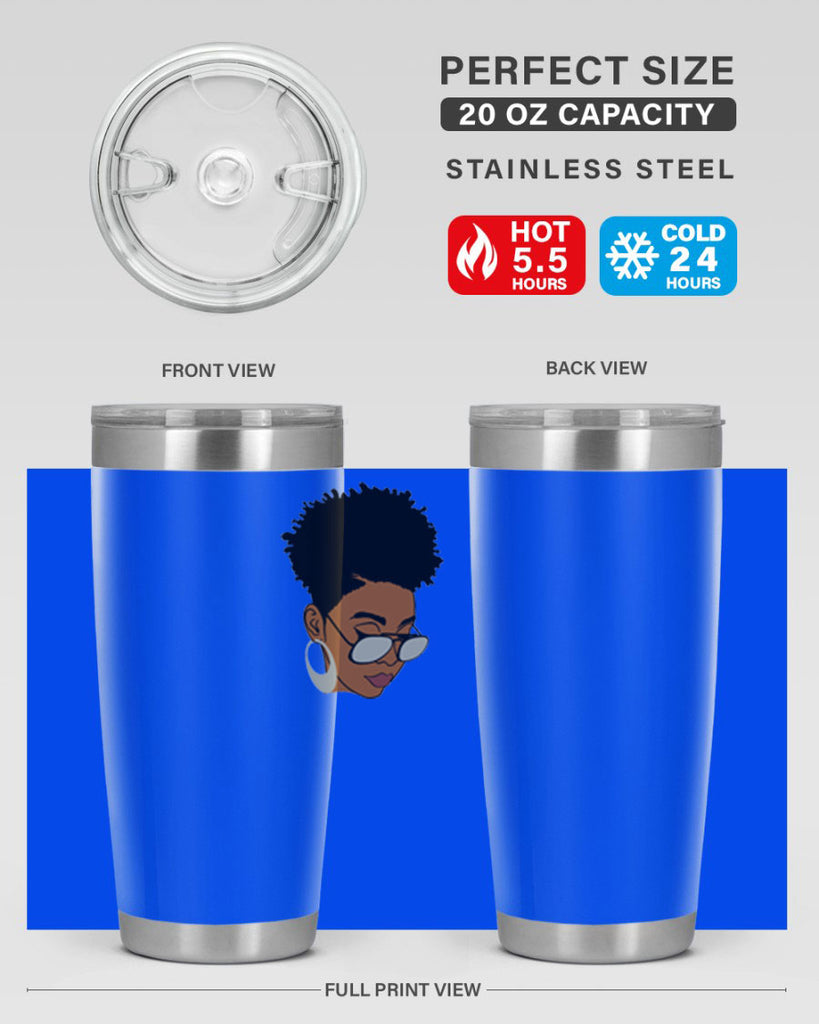 black afro 44#- women-girls- Tumbler