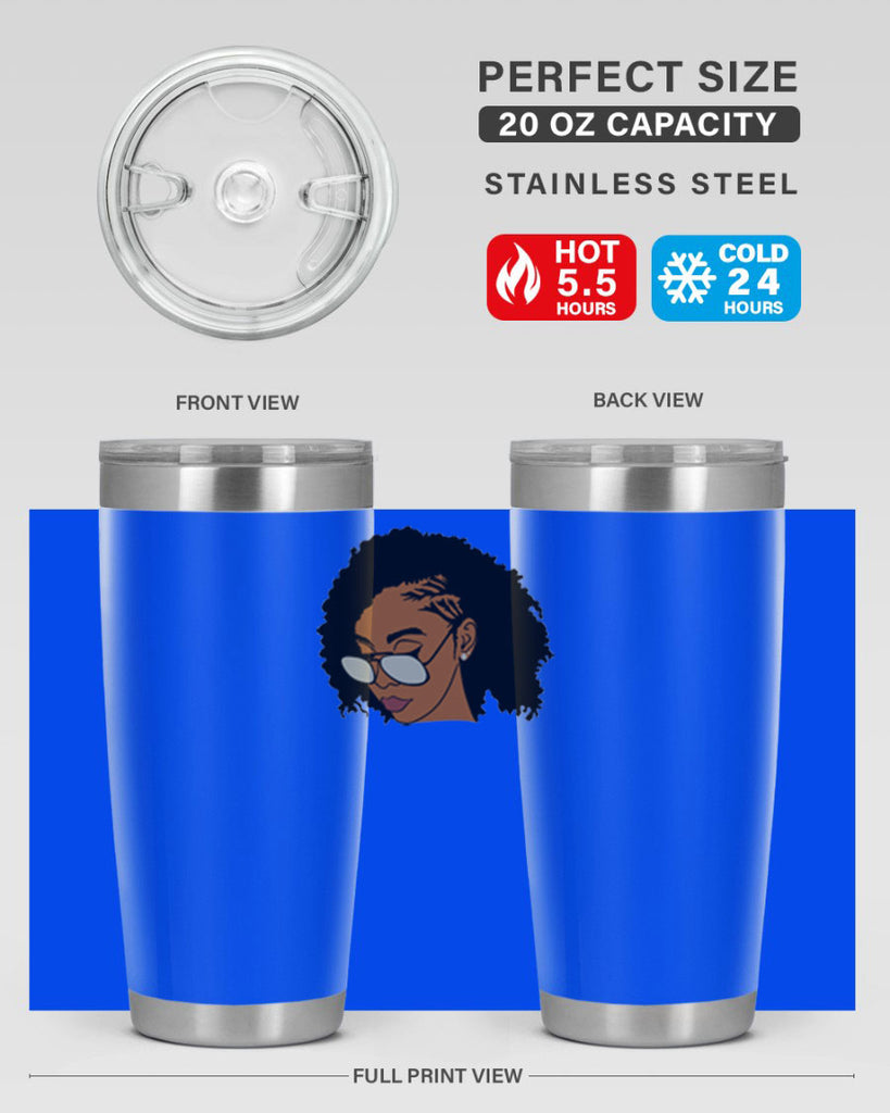 black afro 47#- women-girls- Tumbler