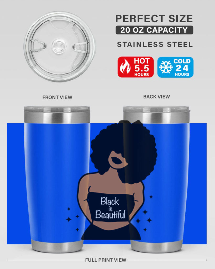 black is beautiful 16#- women-girls- Tumbler