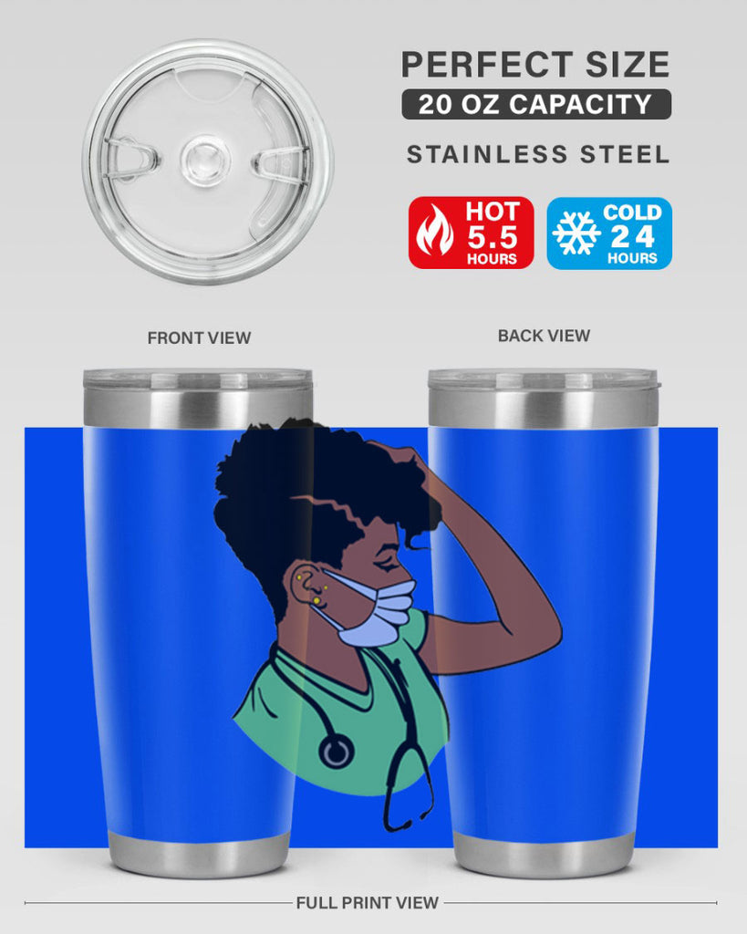 black nurse 2#- women-girls- Tumbler