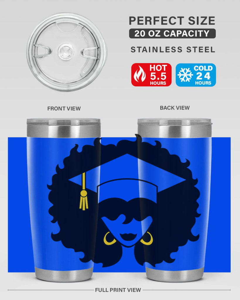 grad black woman 33#- women-girls- Tumbler