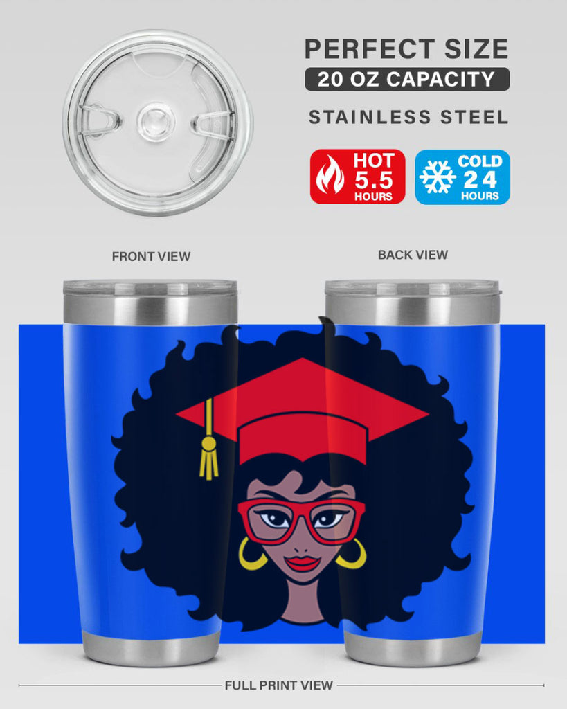 graduation black woman 32#- women-girls- Tumbler