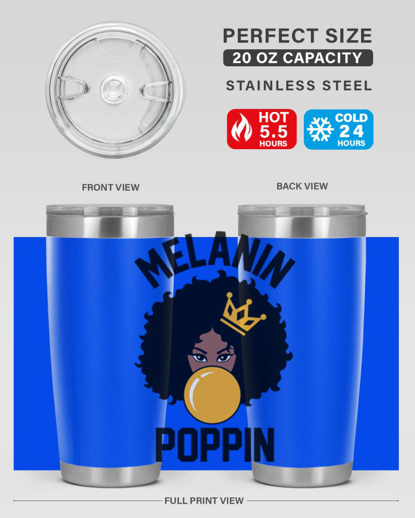 melanin poppin afro girl 25#- women-girls- Tumbler