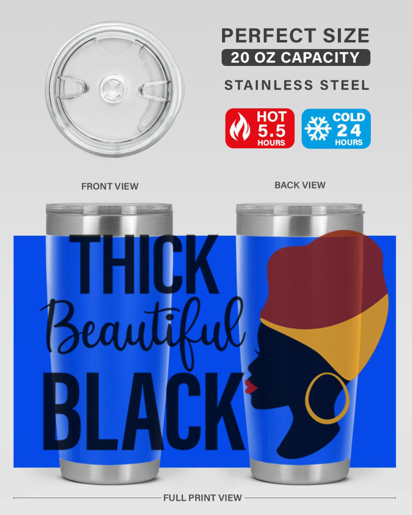 thick beautiful black Style 4#- women-girls- Tumbler