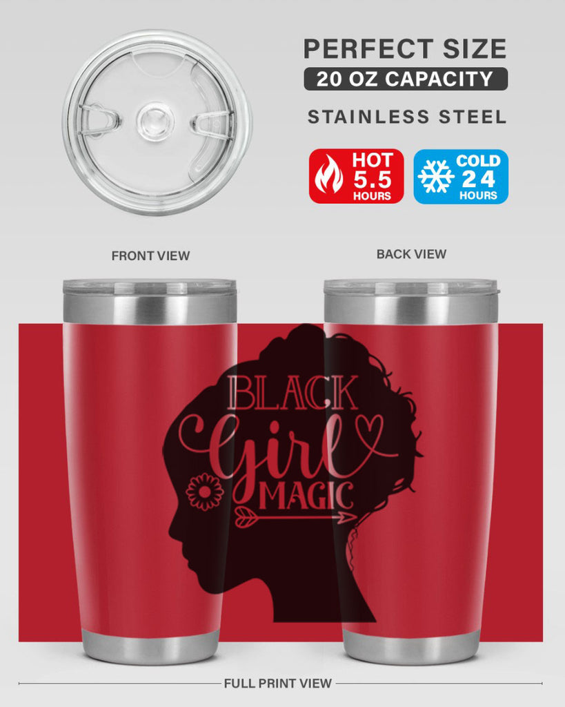 Black girl magic Style 59#- women-girls- Tumbler