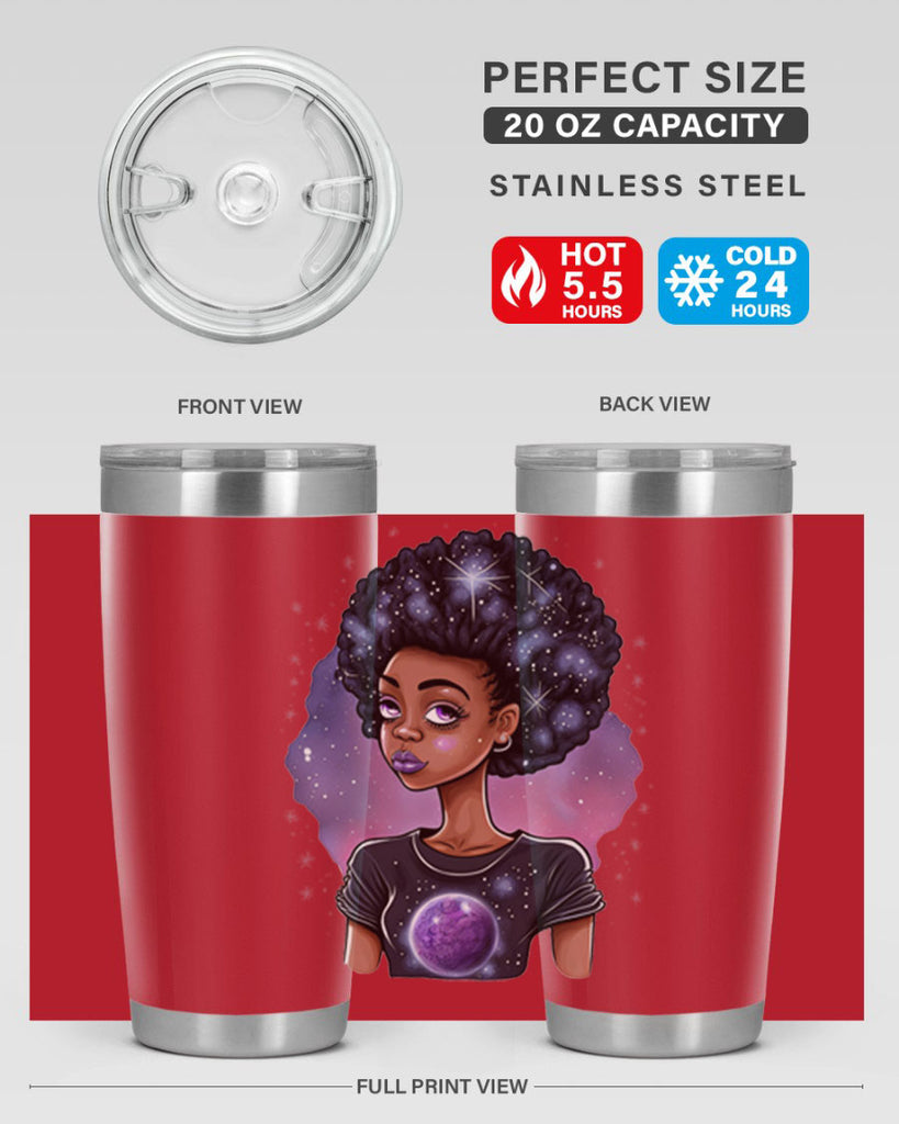 Sparkling Black Girl Design 11#- women-girls- Tumbler