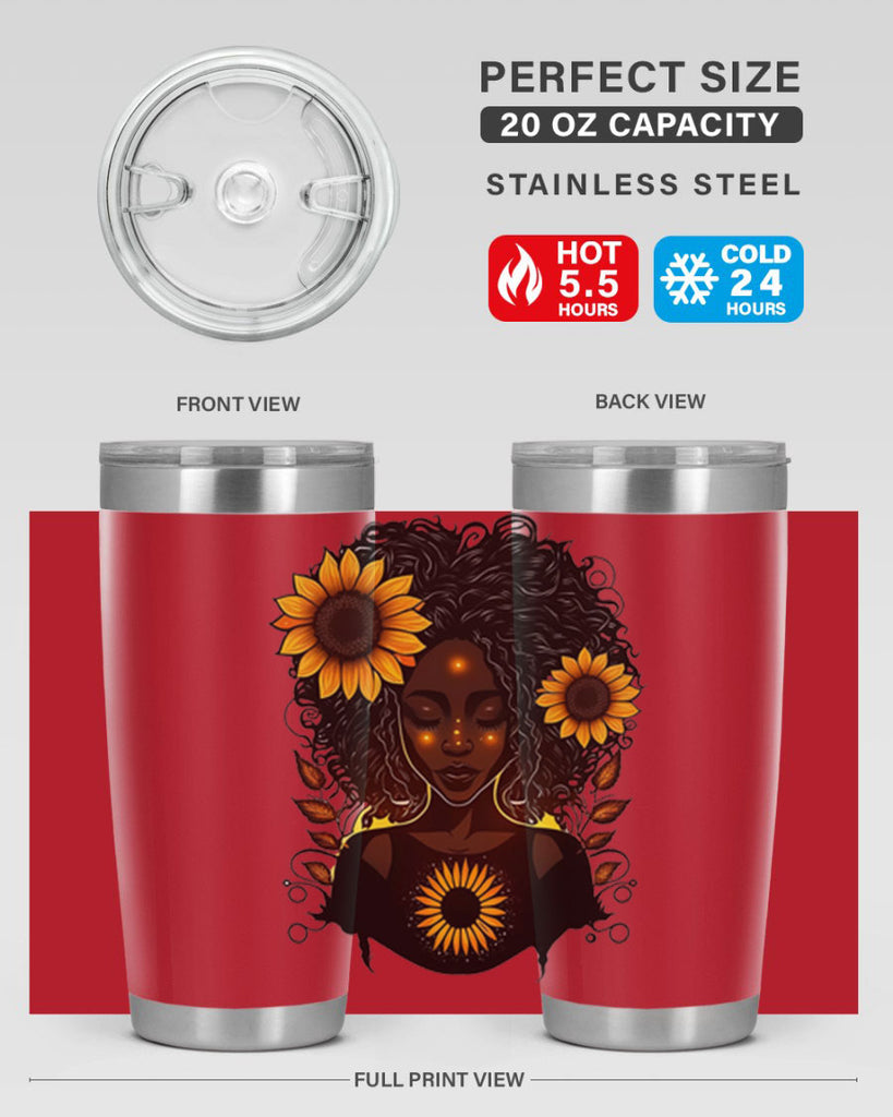 Sparkling Black Girl Design 13#- women-girls- Tumbler