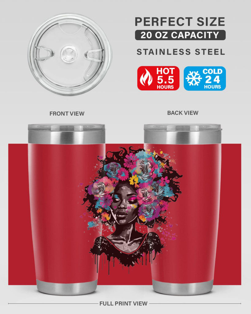 Sparkling Black Girl Design 17#- women-girls- Tumbler