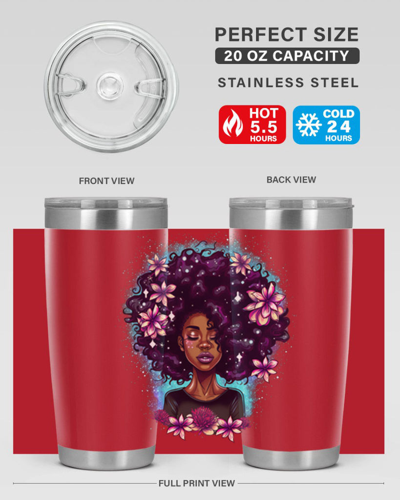 Sparkling Black Girl Design 3#- women-girls- Tumbler