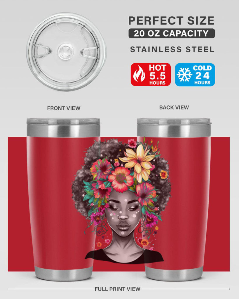 Sparkling Black Girl Design 9#- women-girls- Tumbler