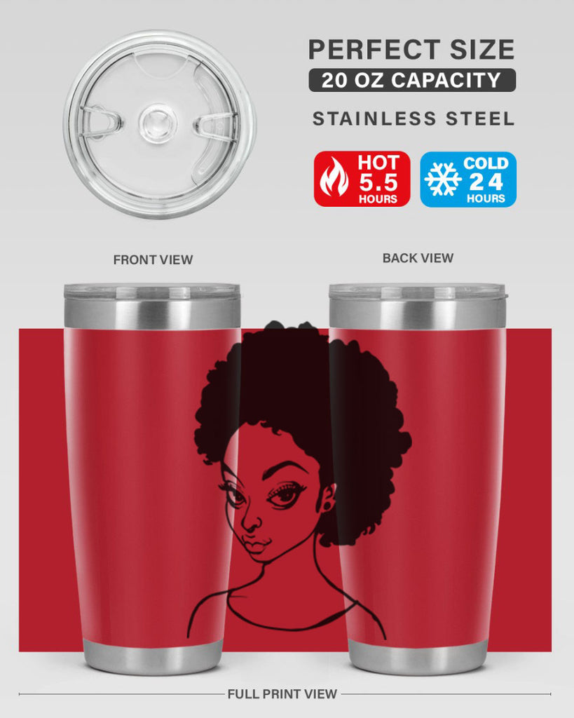 afro woman girl lady 68#- women-girls- Tumbler