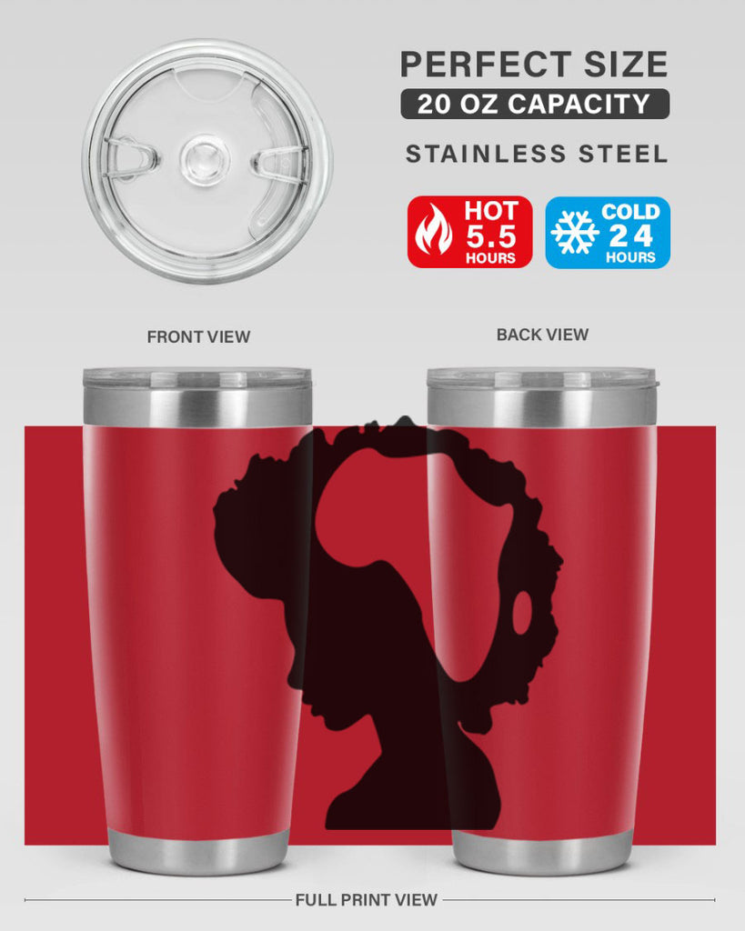 afro woman with africa map 65#- women-girls- Tumbler