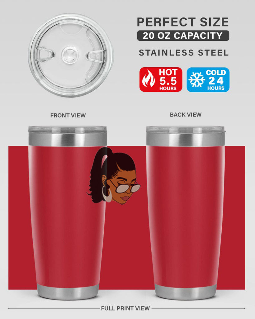 black afro 42#- women-girls- Tumbler