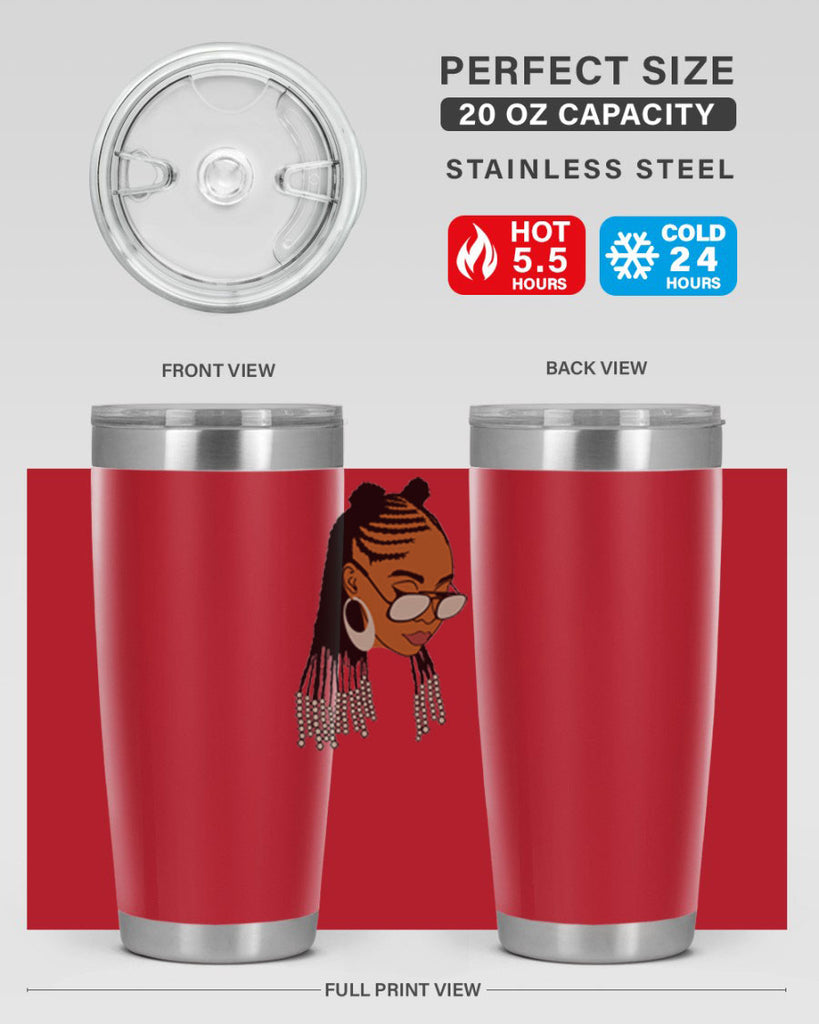 black afro 43#- women-girls- Tumbler
