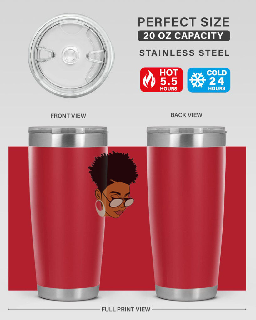 black afro 44#- women-girls- Tumbler