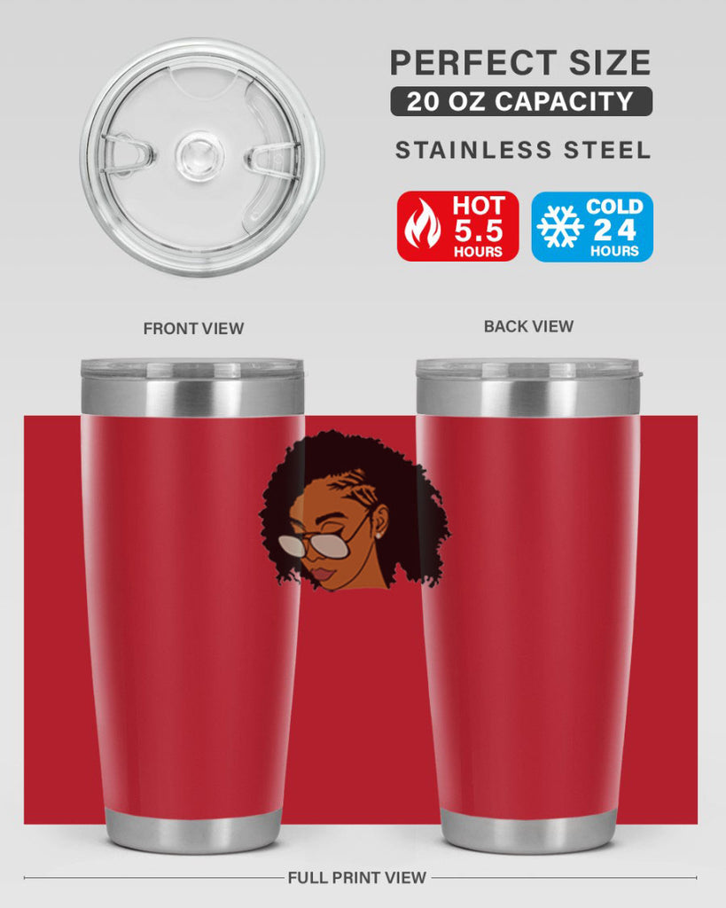 black afro 47#- women-girls- Tumbler