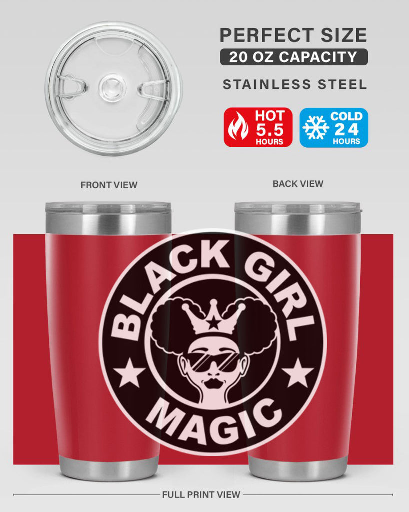 black girl magic coffee 57#- women-girls- Tumbler