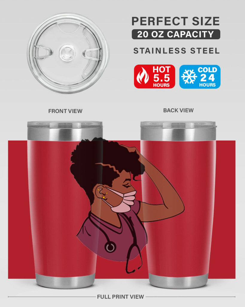 black nurse 1#- women-girls- Tumbler