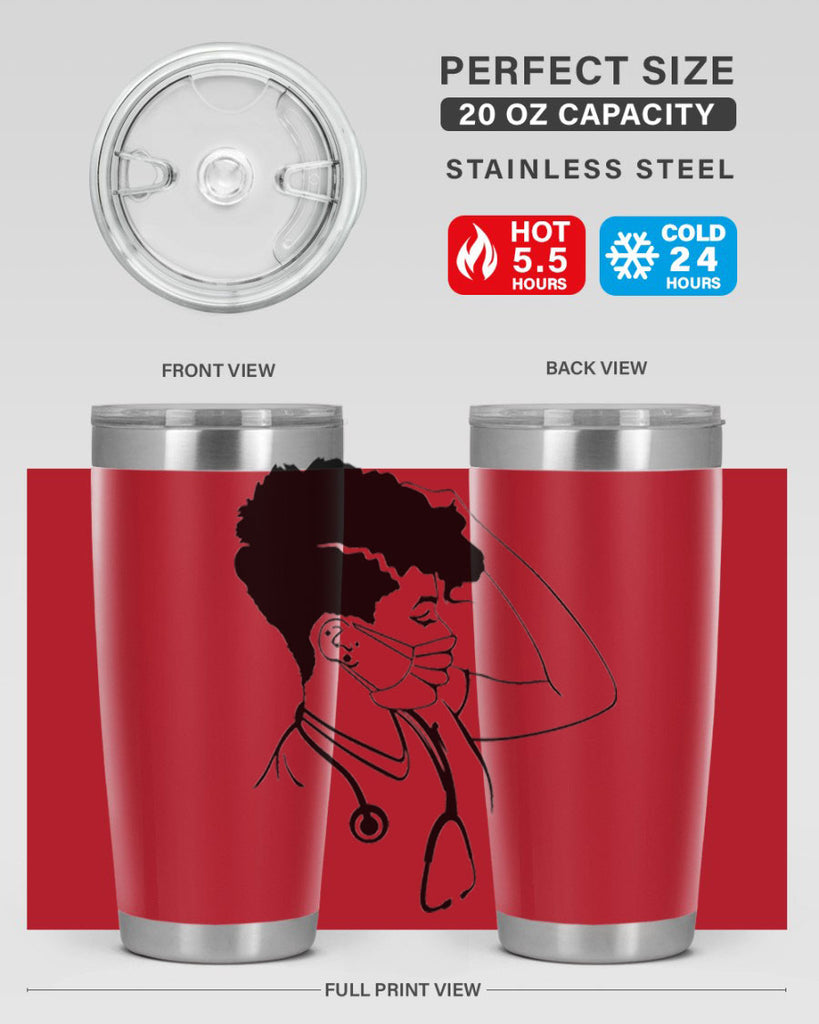 black nurse 3#- women-girls- Tumbler