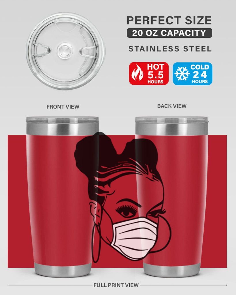 black nurse 6#- women-girls- Tumbler
