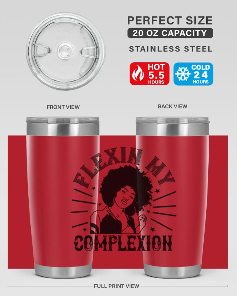flexin my complexion Style 34#- afro- Tumbler