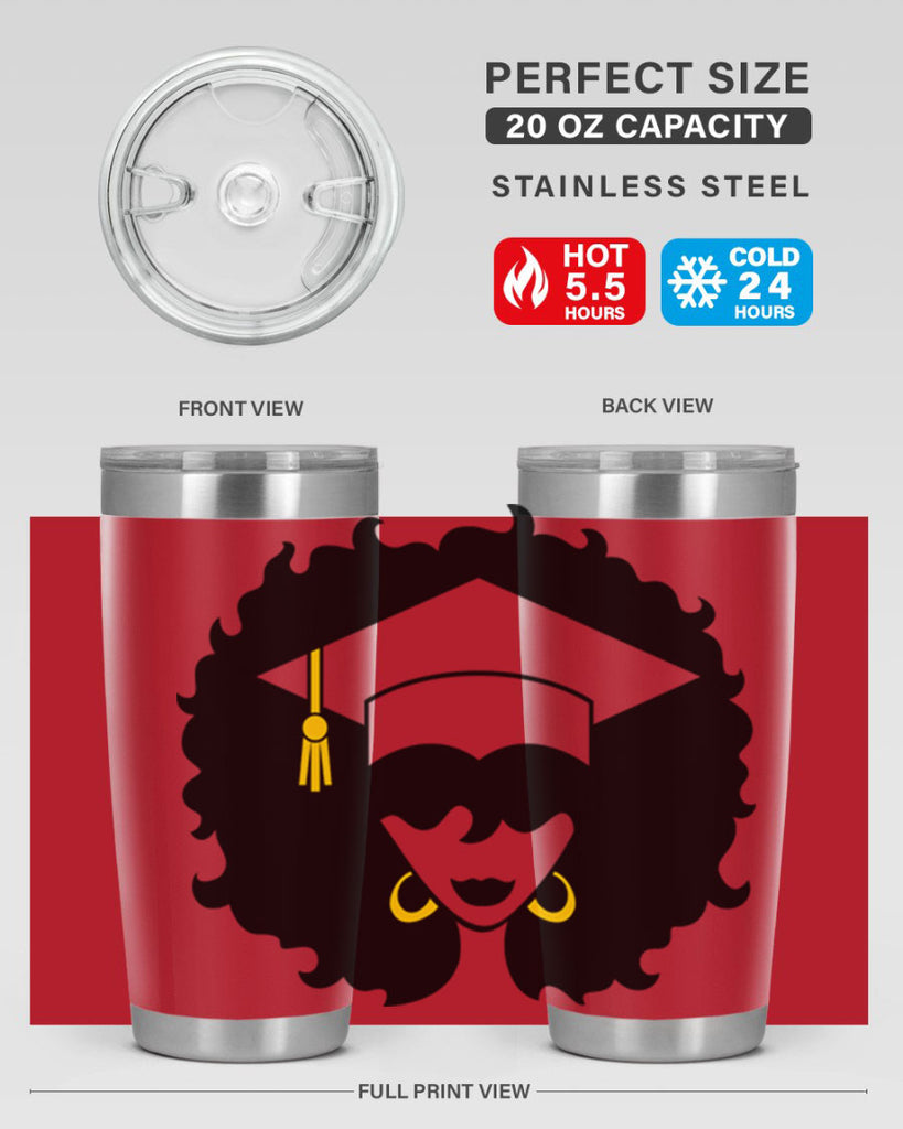 grad black woman 33#- women-girls- Tumbler