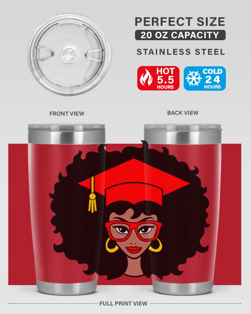 graduation black woman 32#- women-girls- Tumbler