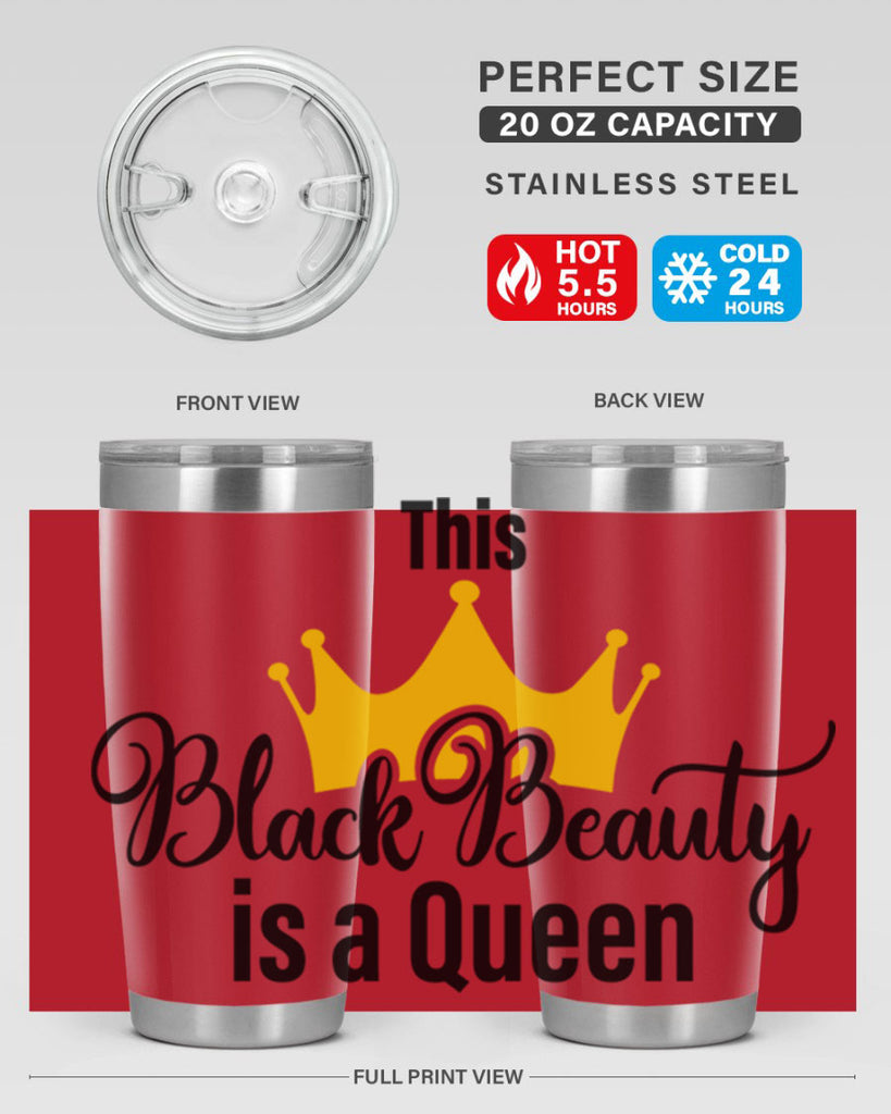 this black beauty is a queen Style 3#- women-girls- Tumbler