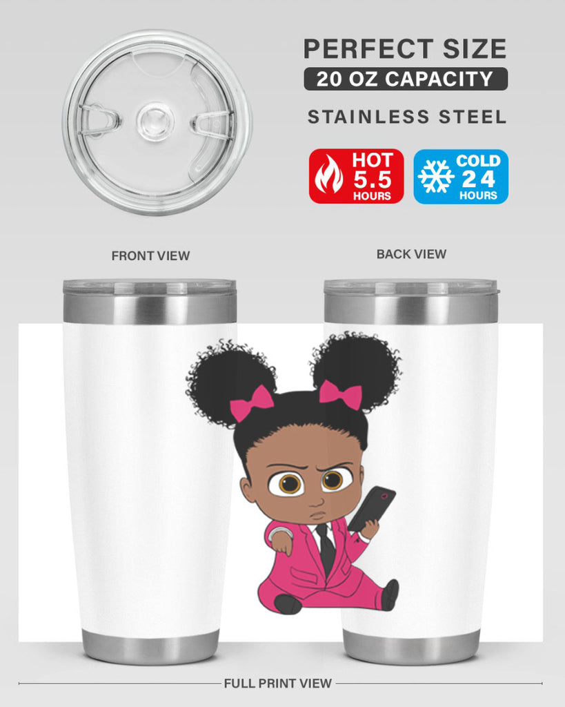Black girl style 3#- women-girls- Tumbler