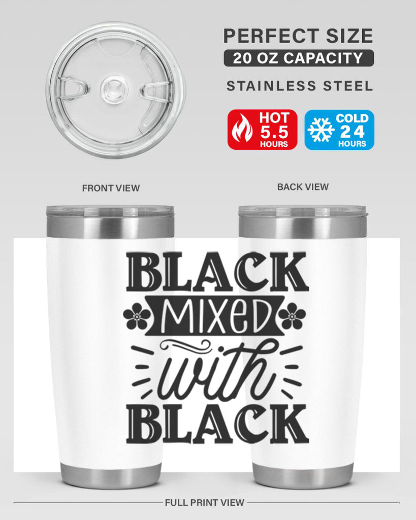 Black mixed with black Style 56#- women-girls- Tumbler