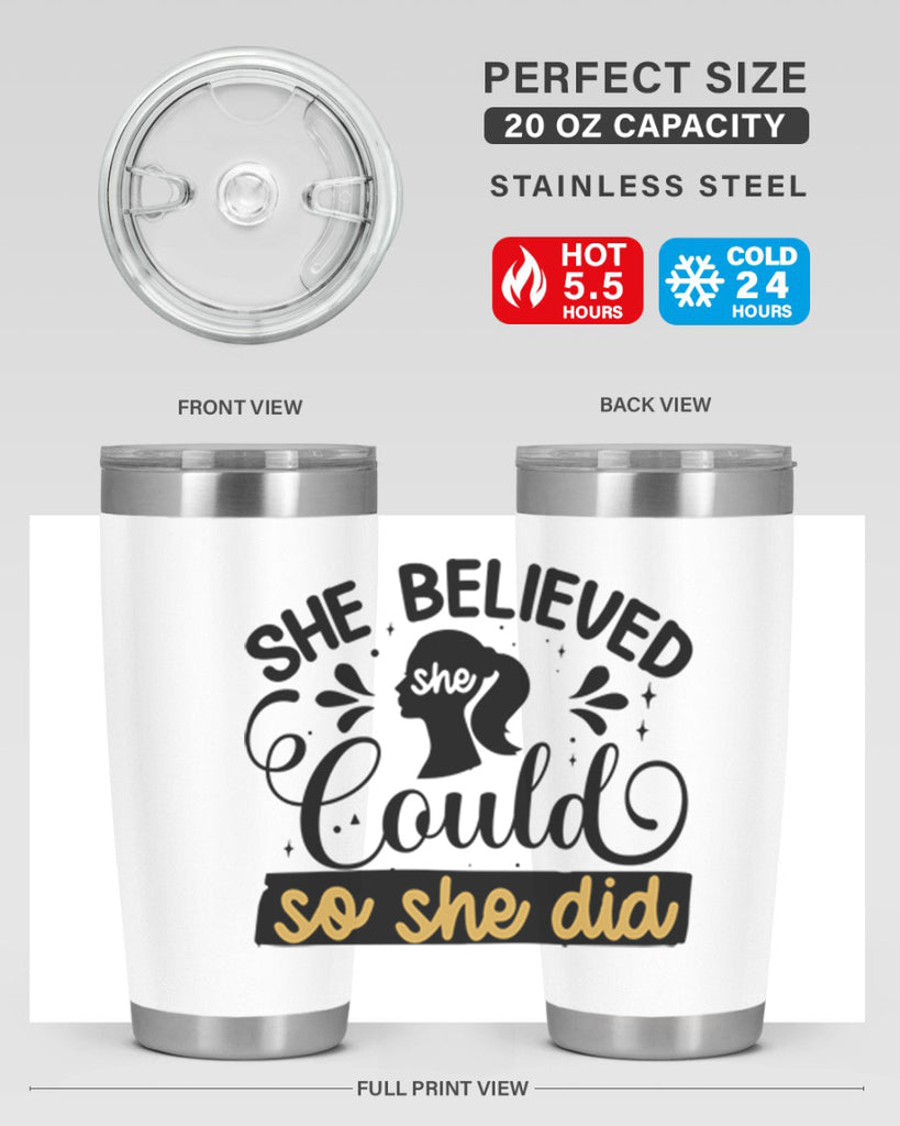 She believed she could she did Style 7#- women-girls- Tumbler