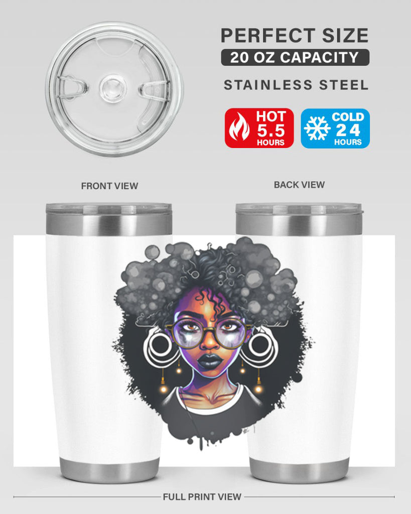 Sparkling Black Girl Design 10#- women-girls- Tumbler