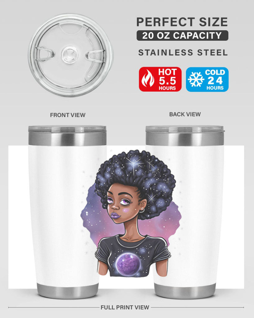 Sparkling Black Girl Design 11#- women-girls- Tumbler