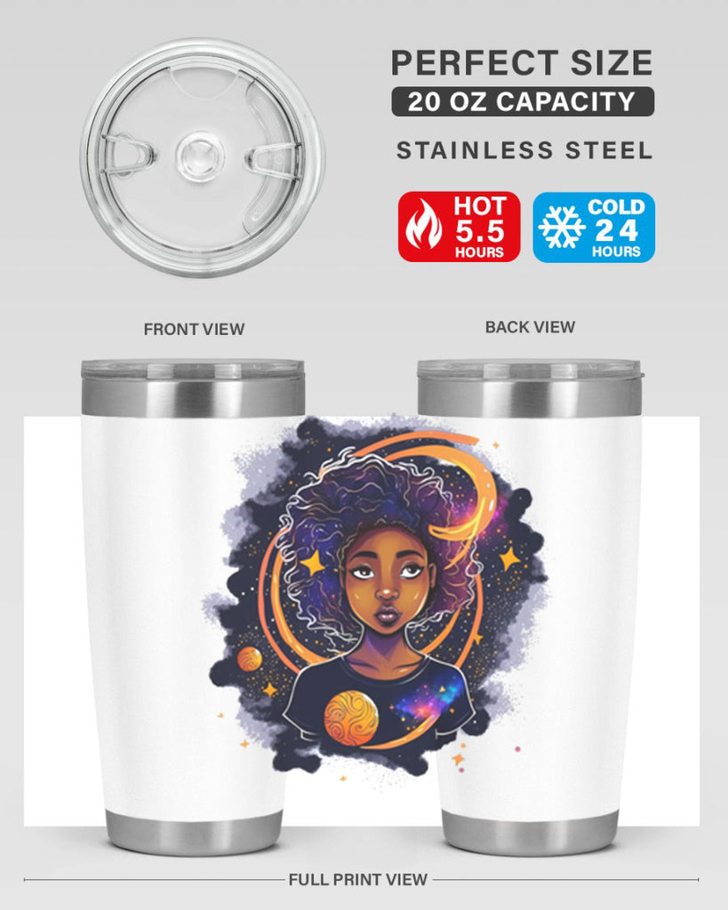 Sparkling Black Girl Design 19#- women-girls- Tumbler