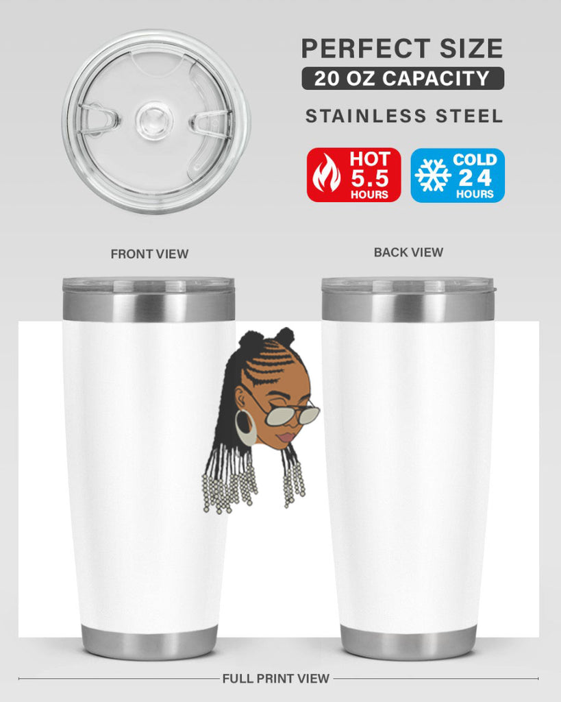 black afro 43#- women-girls- Tumbler