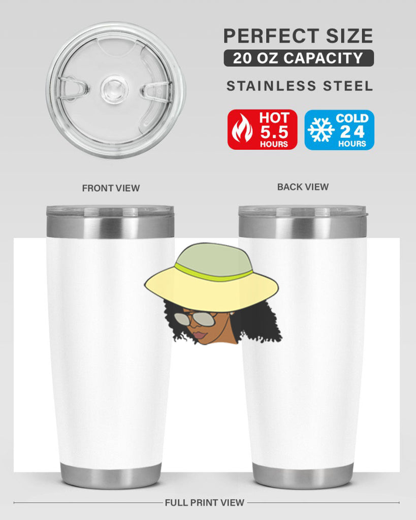 black afro 45#- women-girls- Tumbler