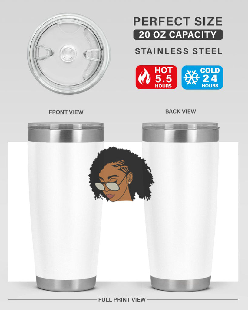 black afro 47#- women-girls- Tumbler